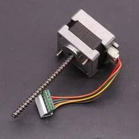 35mm micro stepper motor 2 phase 6 wire step angle 1 8 degrees with dual ball bearing nema 14 motor 64mm long screw rod shaft