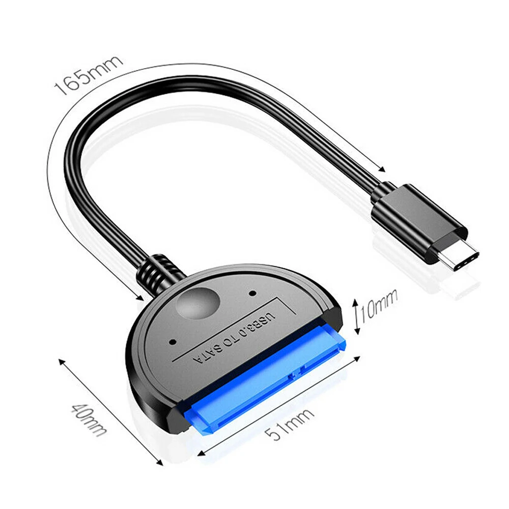 USB 3.1 Type C SATA Cable Converter Male to 2.5'' HDD SSD Drive Wire Adapter Wired Convert USB3.1 SATA3 22Pin for Computer |