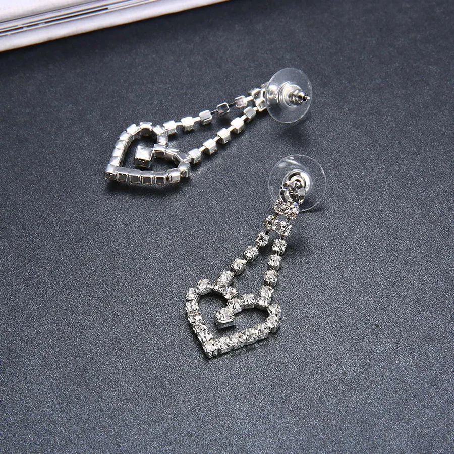 Комплект из колье и серёг с кристаллами | Украшения аксессуары