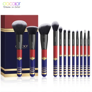 Docolor 12PCS Набор кистей для макияжа Профессиональные кисти для макияжа Синтетическая пудра для волос Фонд Тени для век Кисти для макияжа