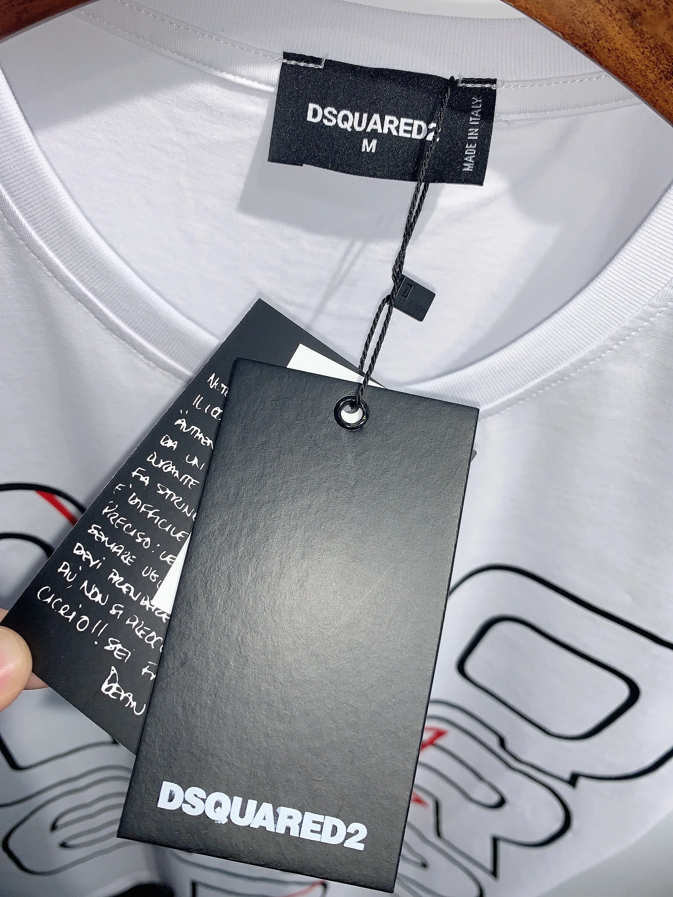 Оригинальная Мужская футболка с надписью Dsquared2 Милан 2021 D2 короткие футболки