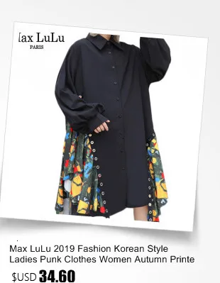 Max LuLu Роскошные брендовые камуфляжные футболки Harajuku для девочек, женская черная длинная футболка с блестками, Женская 3d футболка большого размера