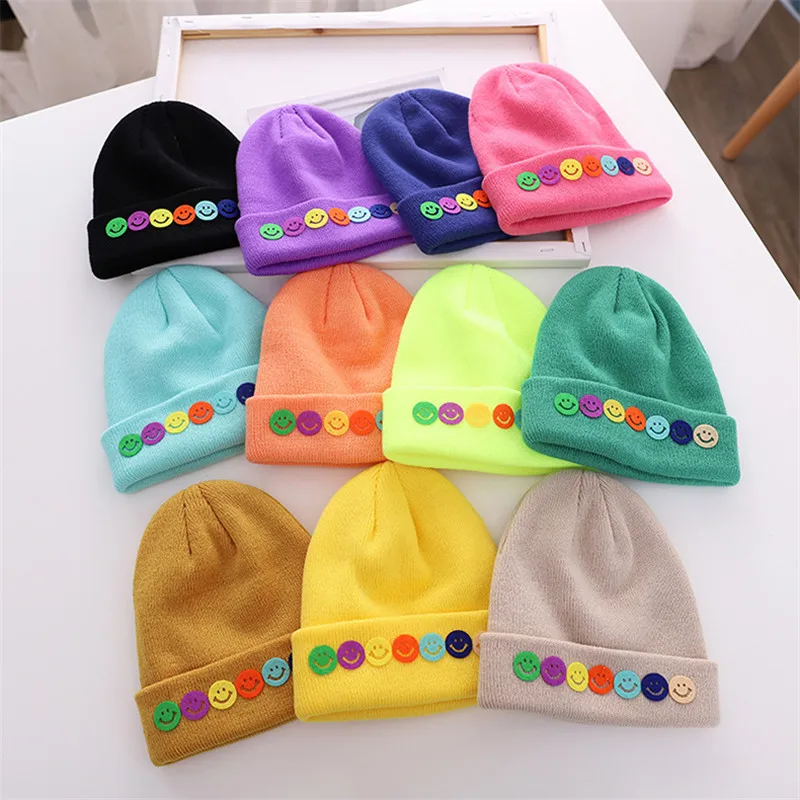 Вязаные крючком шапки для мальчиков и девочек теплые уличные вязаные