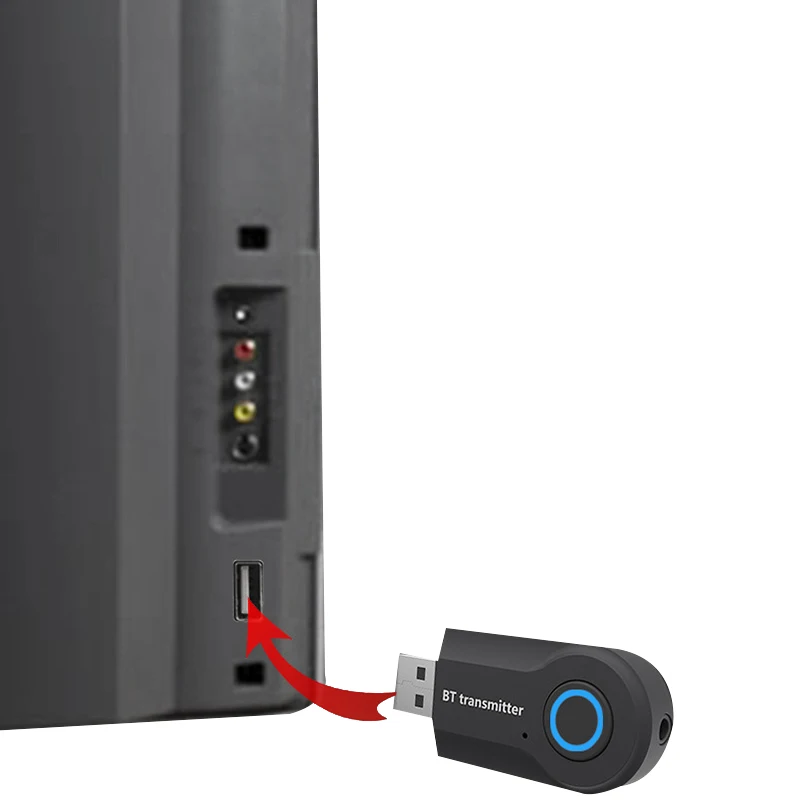 Беспроводной Bluetooth передатчик 3 5 мм стерео USB музыкальный адаптер для ТВ