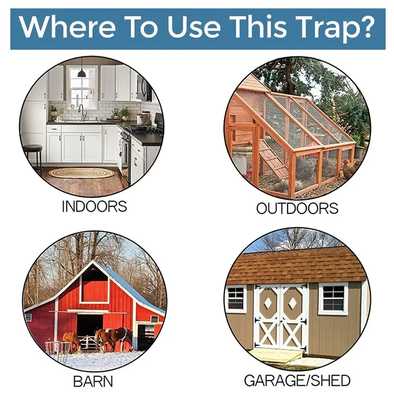 

Quick Effective Sanitary Safe Mousetrap Catcher Slide Bucket Lid Mouse Rat Trap Flip Slide Mouse Trap Bucket with Compatible