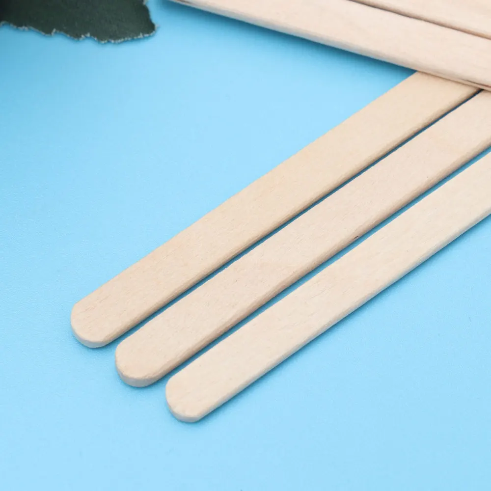 

100pcs Wax Stick Disposable Wax Rod Hair Removal Wooden Wax Stick Beauty Mask Wax Stick