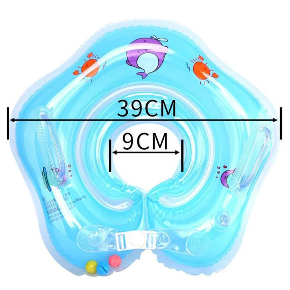 

Baby Neck Float Kids Inflatable Swimming Ring Newborn Buoy Swimming Pool Accessories Infant Bathing Neck Ring Circle For Kids