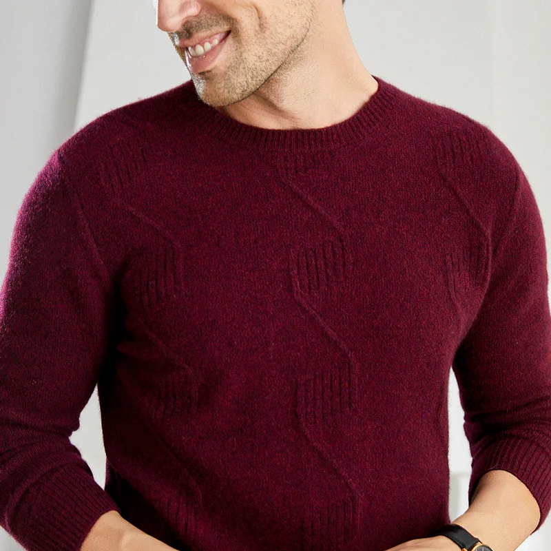 Новинка Осень-зима модный мужской кашемировый свитер облегающий Джокер теплая