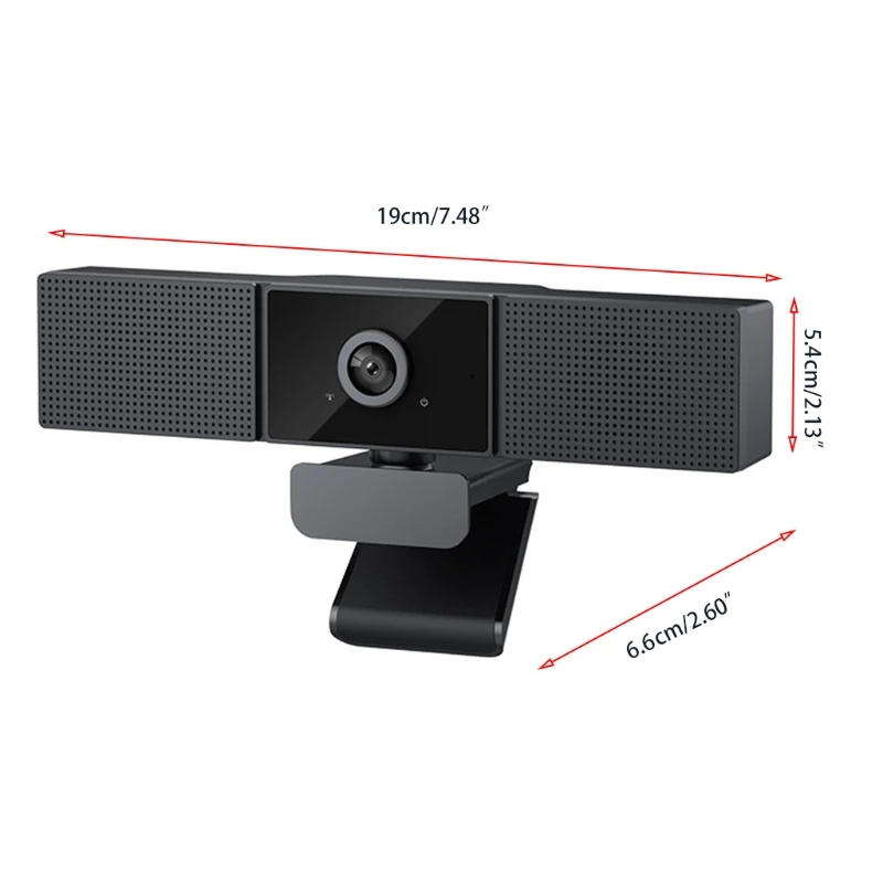 

C5AE Computer Camera All-in-one Stereo Speaker High Definition Webcam with Built-in Microphone Plug & Play Widescreen Camera