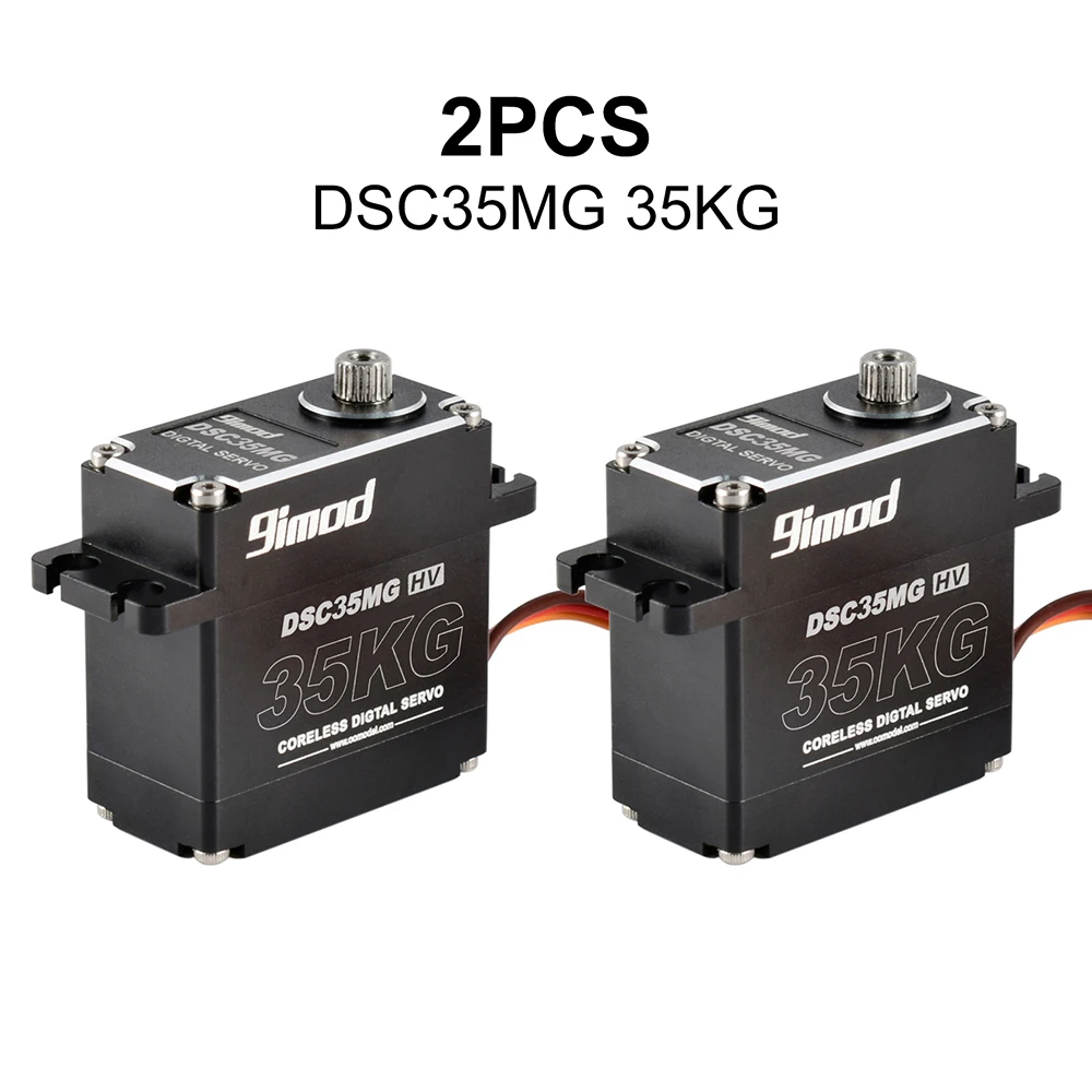Servo Digital sin n&uacute;cleo 9imod DSC35MG, 35KG, engranaje de Metal, HV, para coche, barco, Robot, DIY, gran oferta-0