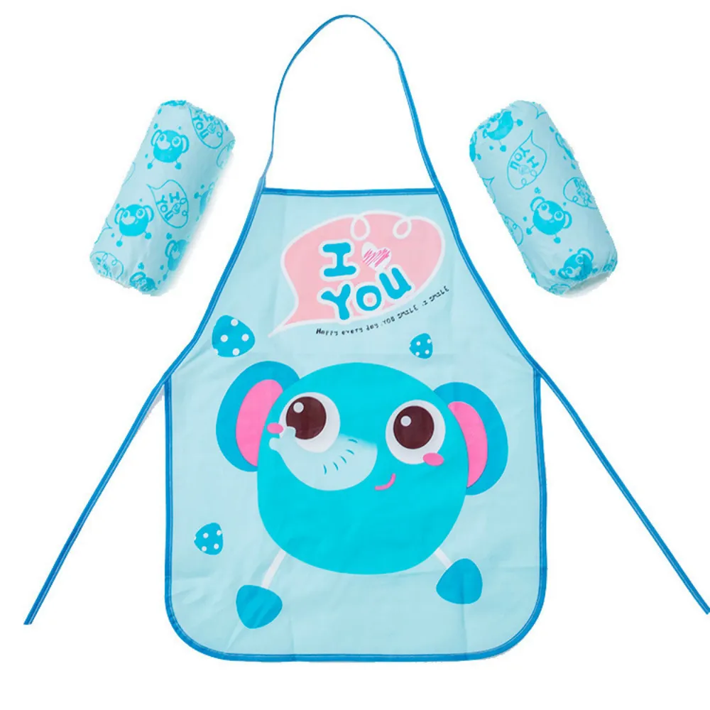 Домашний повседневный фартук для уборки милый мультяшный водонепроницаемый без