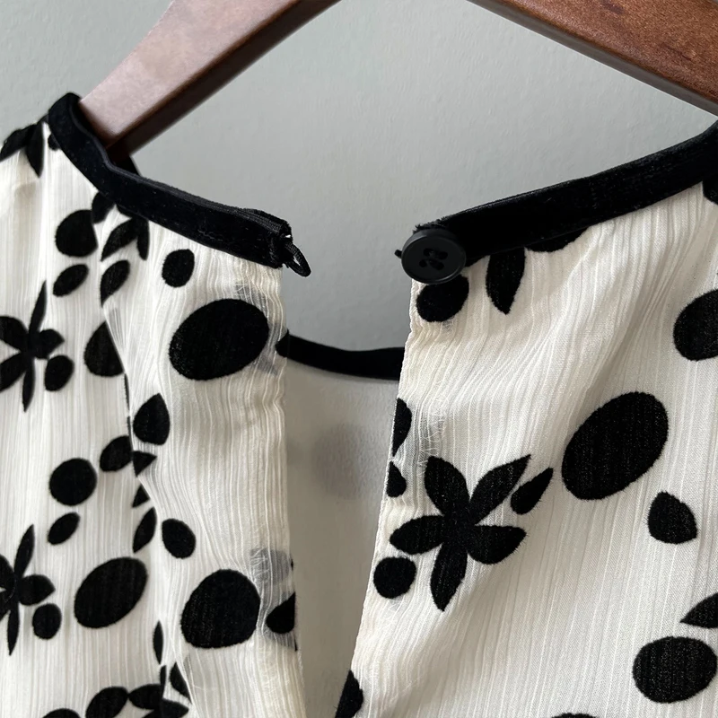 

Alien Kitty 2021 New Summer Brief Sweet Chic Elastic Waist Stylish Puff Sleeve Dresses Office Lady French Women Elegant Print