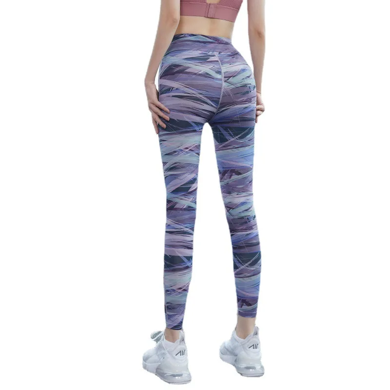 Women Leggings Seamless Fitness High Waist Leggings Push Up Sports Workout Tie-Dye Printed Legging for Female Running Gym