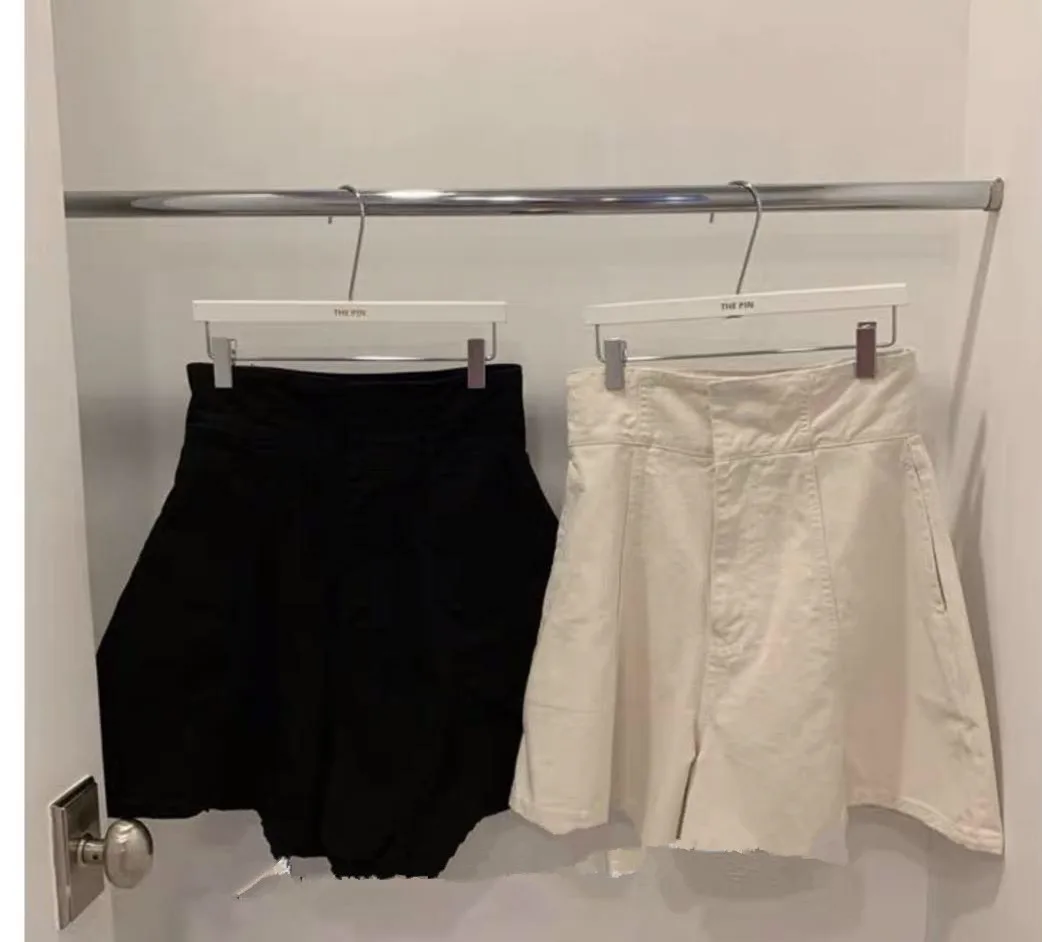 

Women Summer Vintage Fashion High Waist Denim Shorts 2021 Femme Ladies Casual Wide Leg Shorts