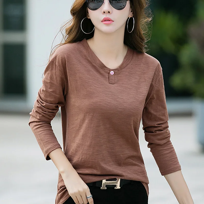 

2021 spring and autumn high quality women's T-shirt casual T-shirt
