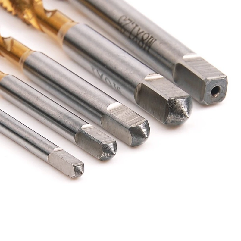 

Spiral Pointed Taps Tapping Thread Forming Tap Hss 5Pc Metric Spiral Fluted Machine Screw Tap M3 M4 M5 M6 M8