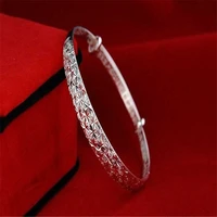 charm fashion simple silver color bracelet star flower bracelet suitable for gift giving party