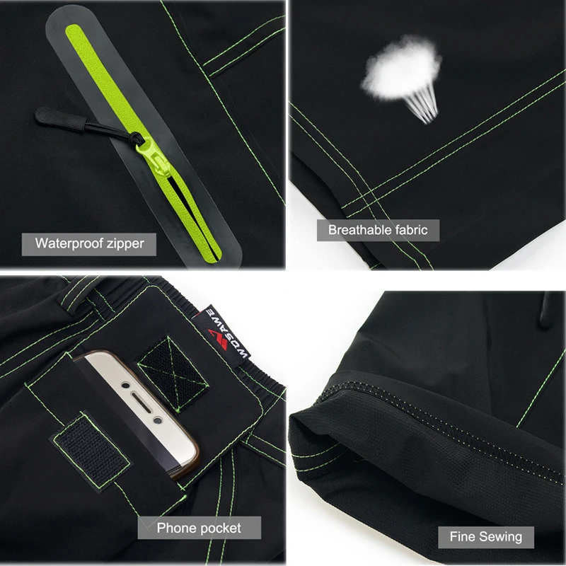 WOSAWE для бездорожья в байкерском и жоккейском шорты MTB велосипед BMX горная