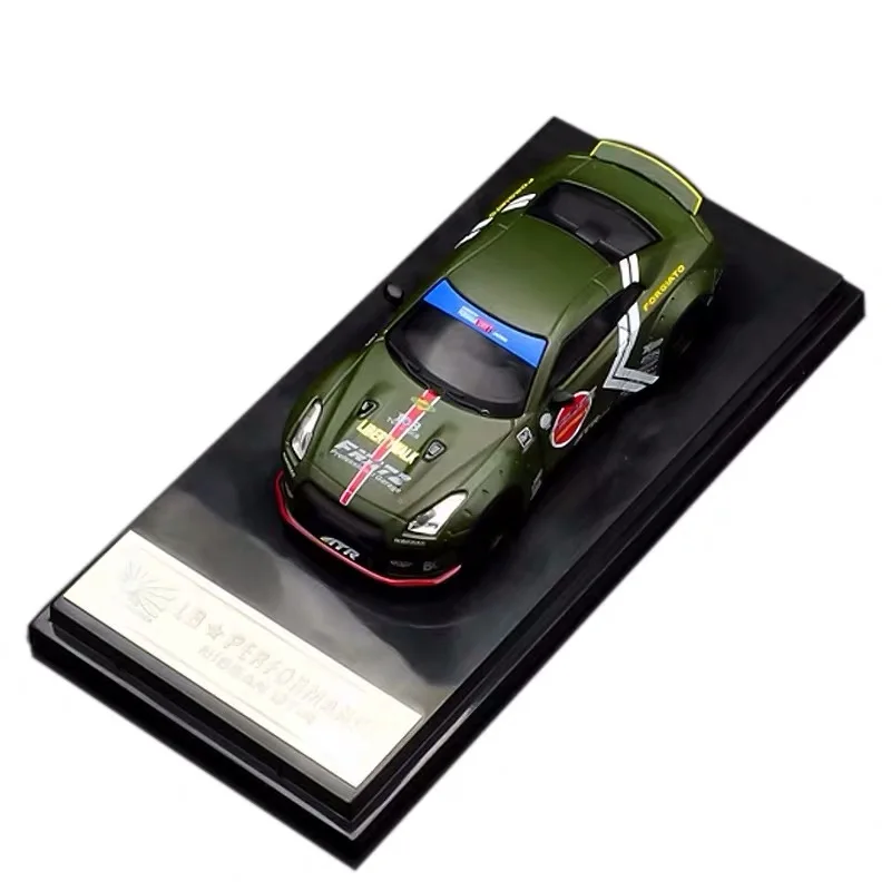 Литой автомобиль модели 1:64 LB Performance Nissan GTR R35 Skyline GT свобода Walk Япония Zero Green игрушка