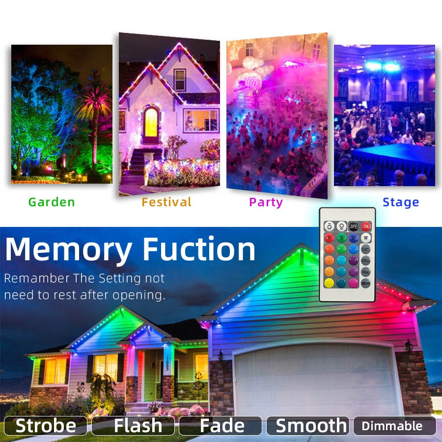 Светодиодный прожектор RGB прожексветильник для улицы 10 Вт 30 50 100 IP66