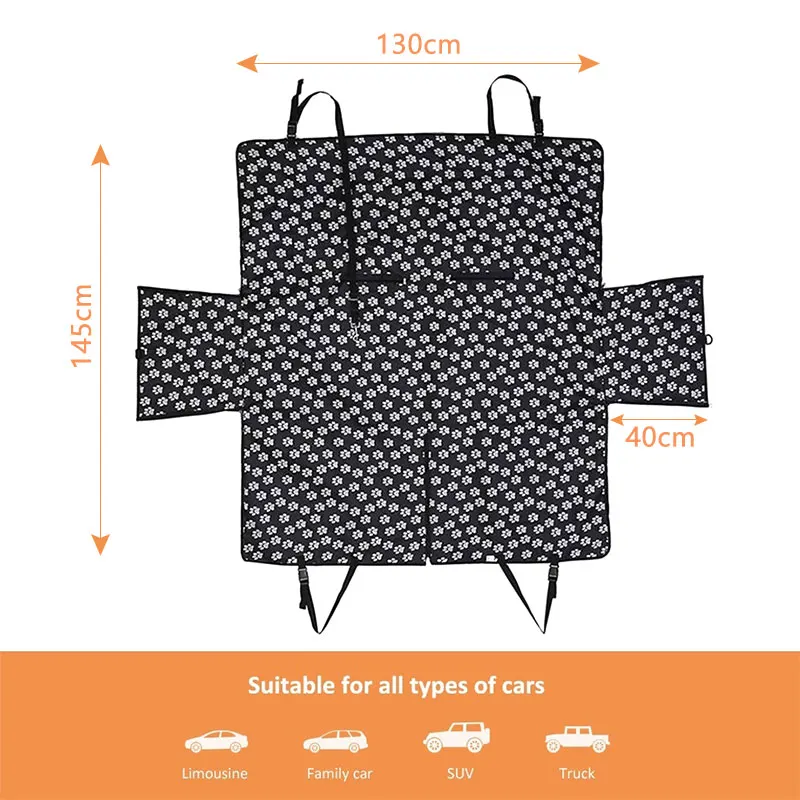 Новинка 2019 накладка на заднее сиденье для домашних животных водонепроницаемый