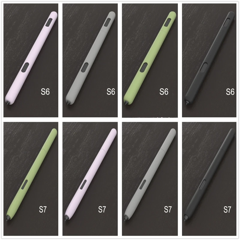 

Simple business pencil case For Sam-sung Galaxy- Tab S6 S7 S-Pen Cover Cute Cartoon Tablet Silicone Pencil Case