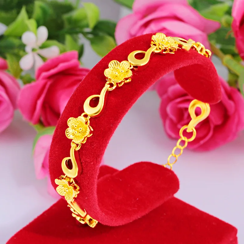 

Женские свадебные браслеты HOYON Forever, 18 К, золото