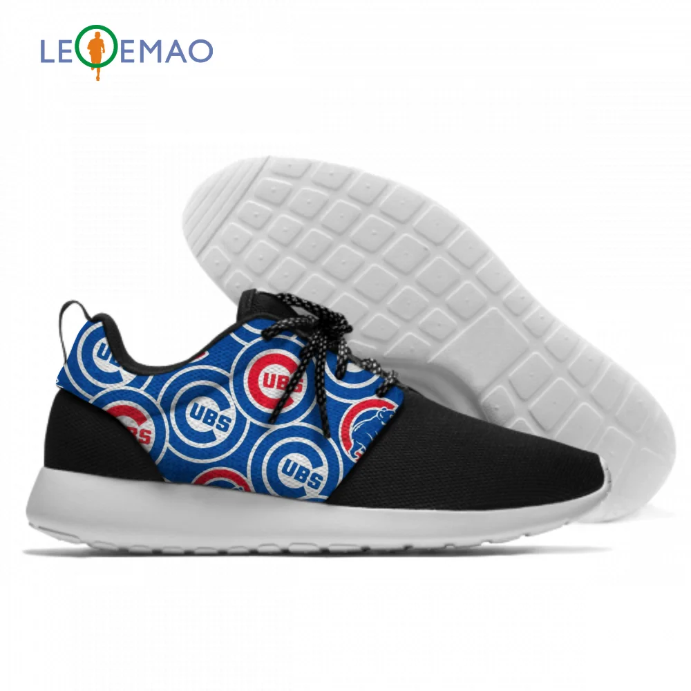 

Крутые женские обувь Chicago Cubs классические унисекс трековые туфли дышащие Walkings черные Легкие уличные Прогулочные кроссовки для мужчин