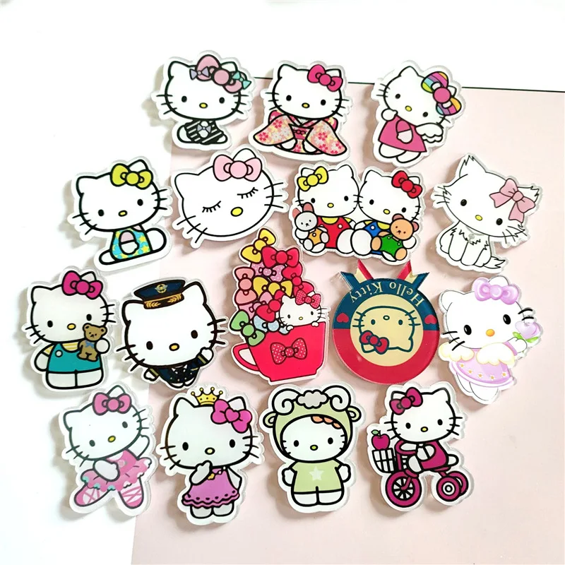 Sanrio аниме персонаж Hello Kitty Милая брошь для девочек Kawaii канцелярские