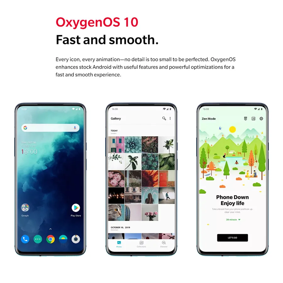 Оригинальный телефон OnePlus 7T Pro глобальная прошивка мобильный экран 6 67 дюйма 8 Гб