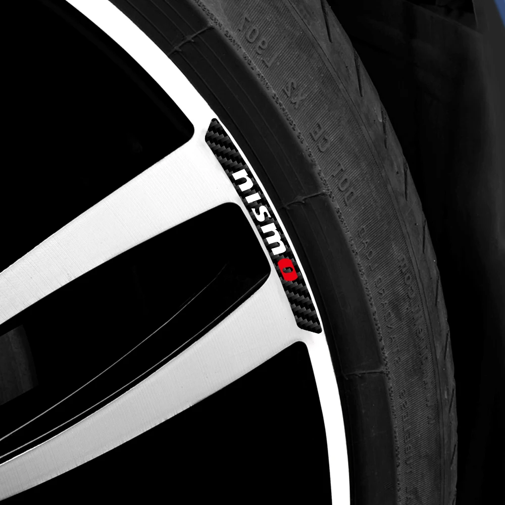 4 шт. наклейки на ступицу колеса автомобиля из углеродного волокна для NISMO Nissan Qashqai