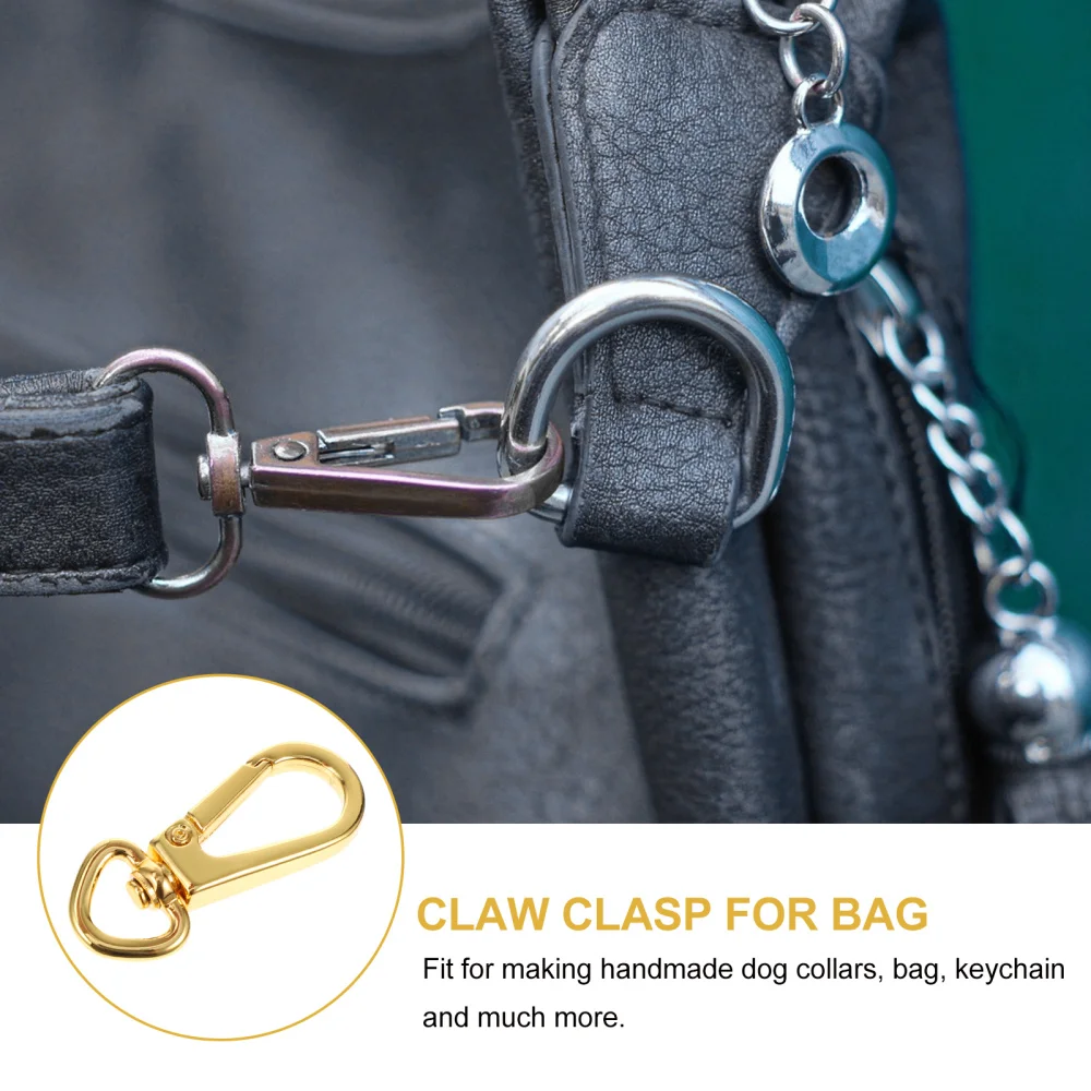 

10PCS Keychain Bag Snap Hook Multi-functional Claw Clasp Portable Claw Clasp