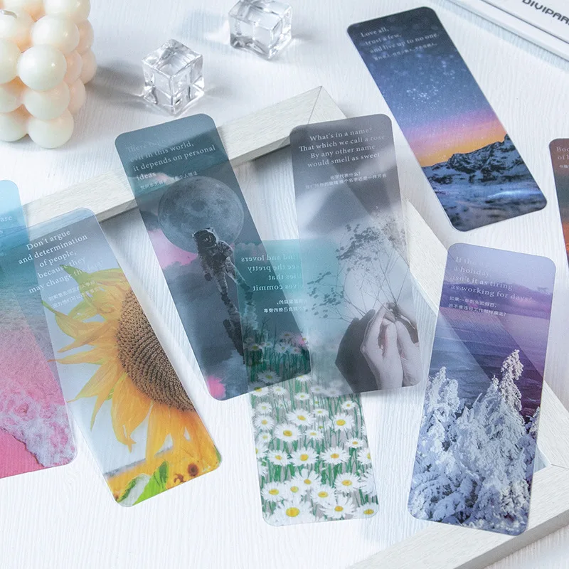 

3PCS/LOT Sunshine And Flowers PVC Bookmarks 140*47mm Creative School Office Stationery Gift