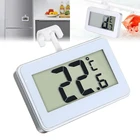 Цифровой мини-термометр с магнитным крючком, водонепроницаемый, большой экран, регулируемая подставка для холодильника, морозильника, холодильника