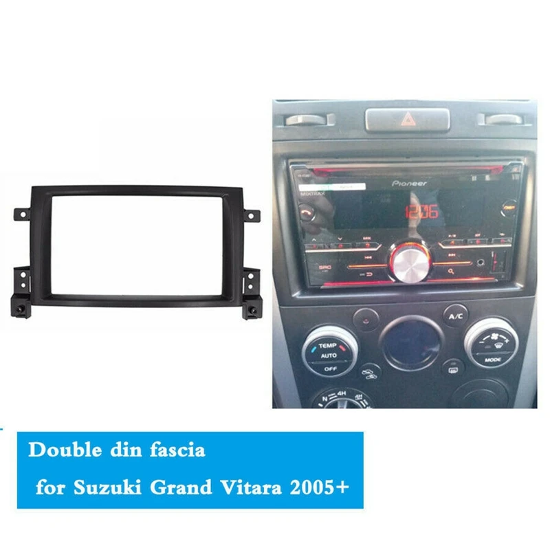 2 Din автомобильный DVD стерео радио Fascia приборная панель рамка отделка двойной