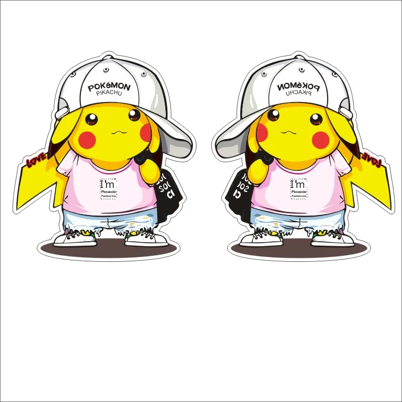 Забавная наклейка для автомобиля Пикачу развевающаяся хвостом стеклоочистителя