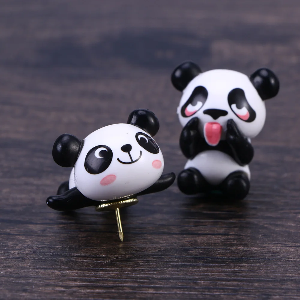 

8 Pcs Panda Thumbtacks Cartoon Drawing Pin Push Pin Set for Maps Calendar
