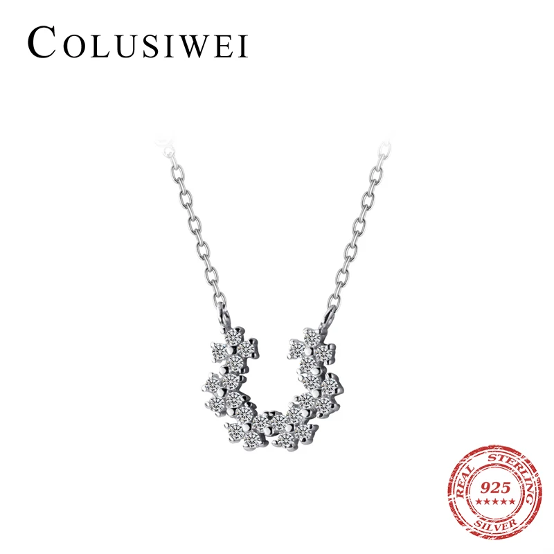 Colusiwei 2019 элегантный Стерлинговое Серебро 925 сверкающий Штабелируемый цветок