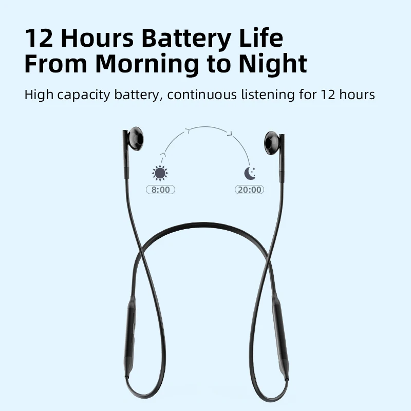 Hagibis Wireless Bluetooth 5.0 Headphones Sports Neckband Earbuds aptX-LL Earphones Stereo Noise Cancelling with Qualcomm chip |