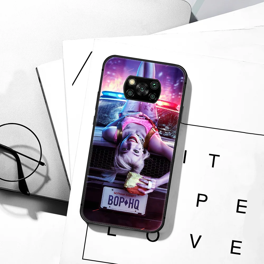 

Harley Queen Joker Phone Case For Xiaomi Mi 8 9 Note 10 A3 9T 10T 11 Poco x3 Lite Pro NFC Ultra black Cell Trend Back Soft Funda