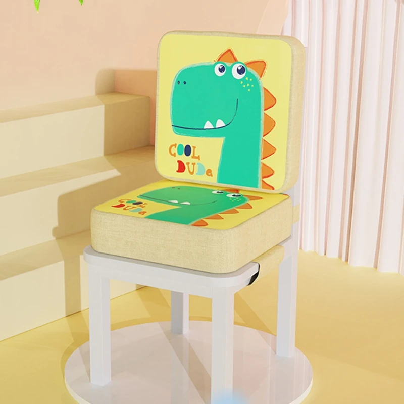 

2 Pcs/Set Anti-Skid Cartoon Printing Dining Children Cushion Increased Pad Adjustable Removable High Chair Booster 69HE