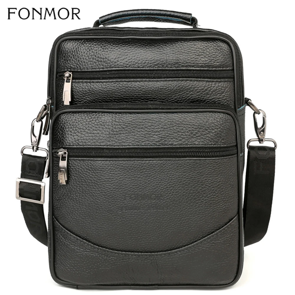 Fonmor большие сумки тоут из натуральной кожи сумка через плечо для мужчин на