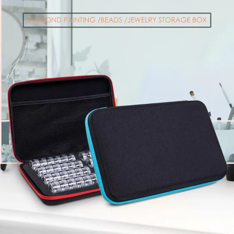 2 Pack 28 Grids Diamond Painting kits Plastic Storage Box Nail Art Rhinestone Tools Beads Case Organizer Holder | Дом и сад