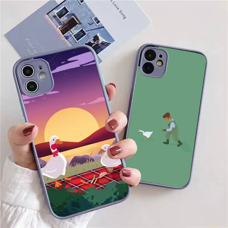 

Capa Goose To Honk or Not To Honk Phone Case For iphone 13 12 11 xr xs x 7 8 pro max Light gray Soft TPU Silicone Clear Case