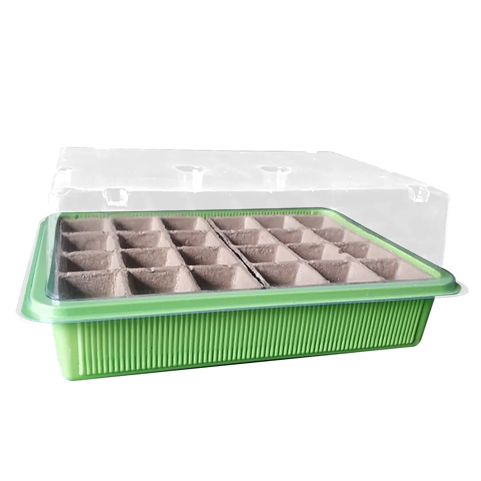 24 Cells Garden Nursery Pot Breathable Mini Gardening Lids Plastic Germination Box Durable Plant Seeds Семена Растений | Дом и