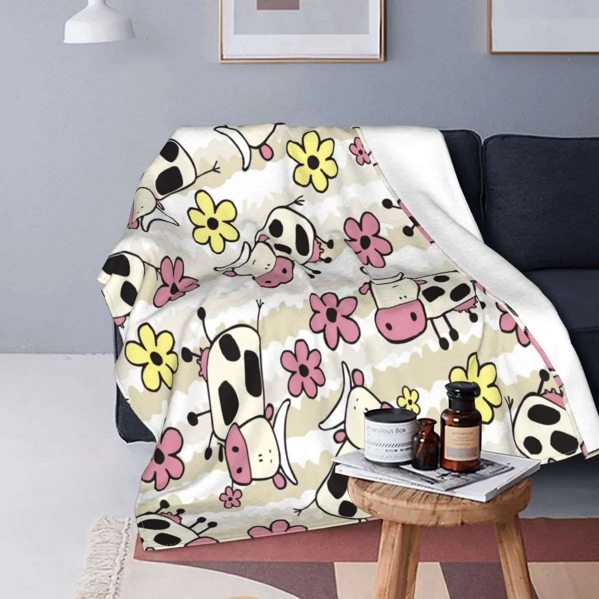 

Флисовое одеяло с принтом животных, многофункциональное мягкое одеяло s для дивана, автомобильное одеяло