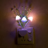 new cute mushroom led night light for children baby kids bedside lamp multicolor touch sensor tap control nightlight gift