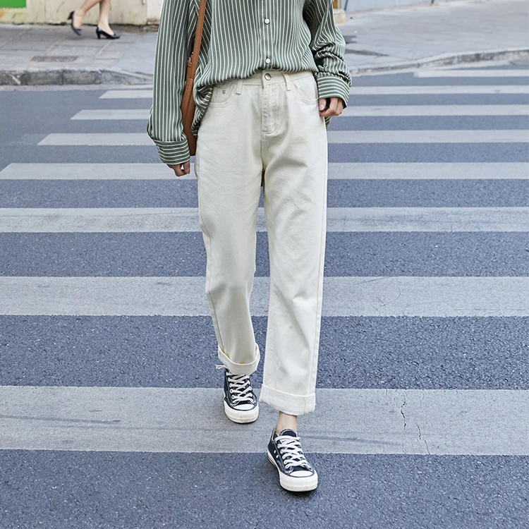 2020 подходит ко всему. Светильник с высокой талией цветные джинсы женские