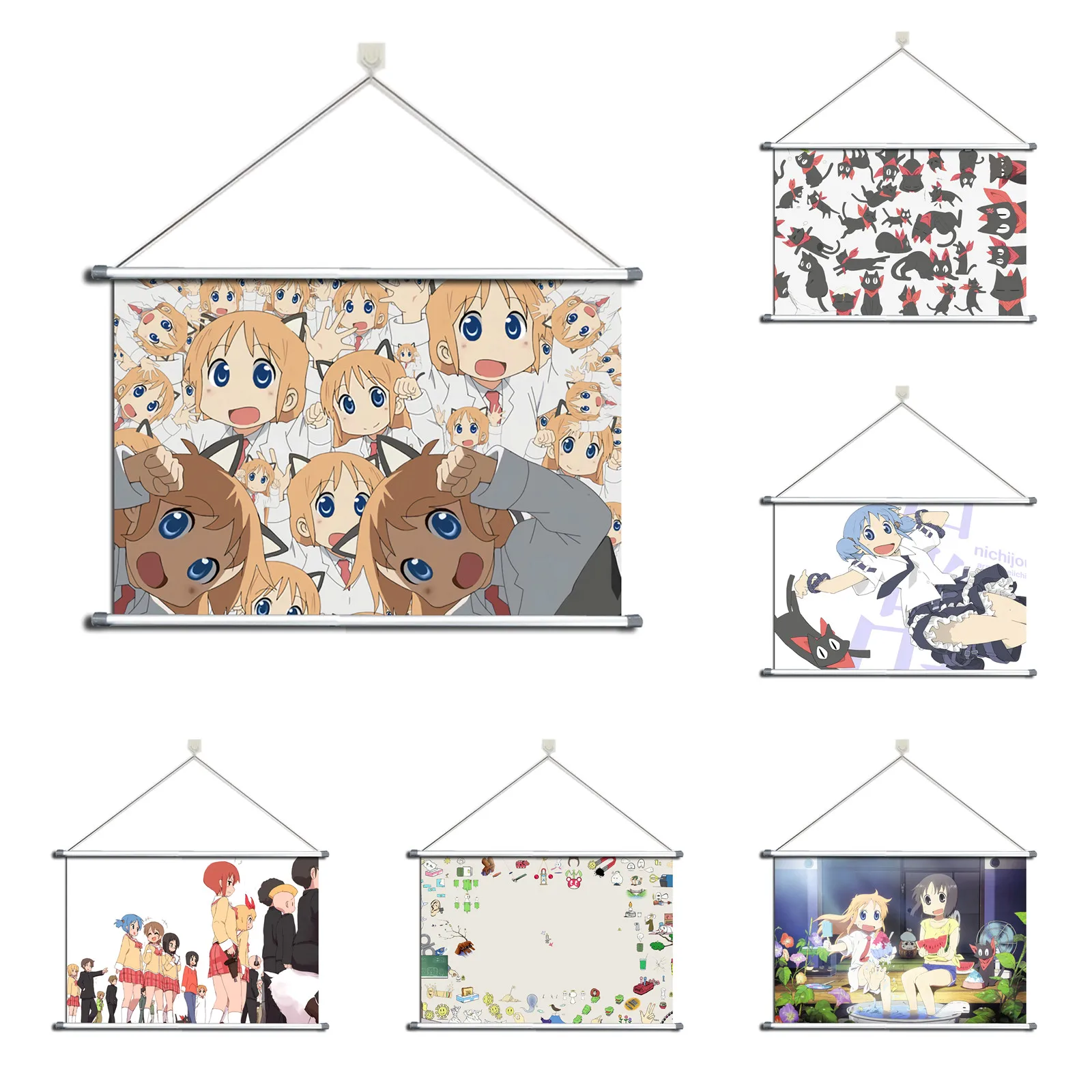 

Nichijou My Ordinary Life Made Alloy Fabric Wall Poster Scroll