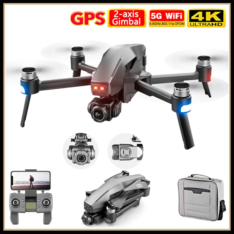 

2021 M1 Pro 2 drone 4k HD mechanical 2-Axis gimbal camera 5G wifi gps system supports TF card drones distance 1.6km
